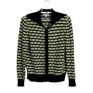 St. John Sport Geometric Full Zip Sweater